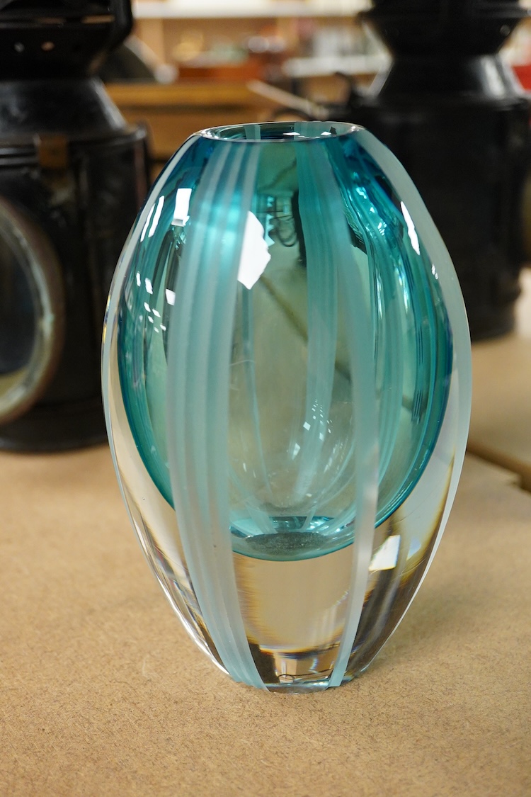 A Waterford Evolution series glass vase, 17cm high